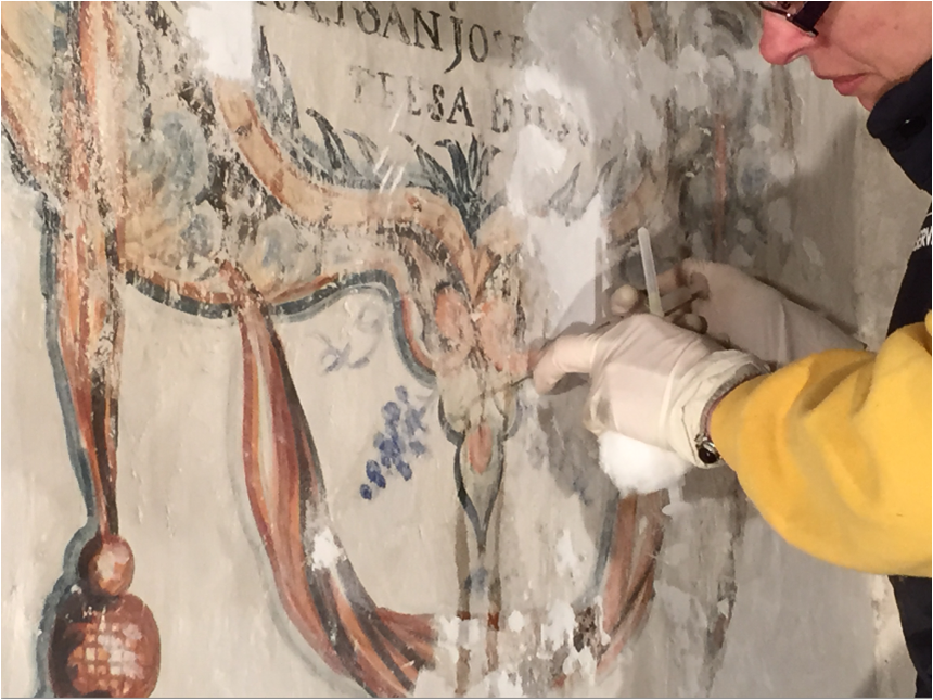 Capilla del Santo Cristo de Santa Teresa, Pinturas Murales